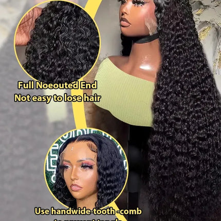 200 Density 13X4 13x16 Hd Lace Frontal Curly Human Hair Wig 30 Inch Brazilian For Women Transparent Lace Front Human Hair Wigs