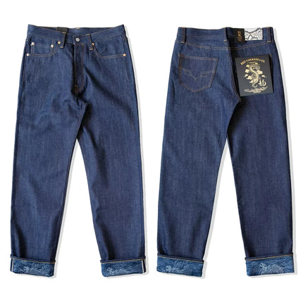 Red Tornado NOIR Year of the Dragon Limited Edition Jeans 14oz Natural Indigo Selvedge Denim Pants