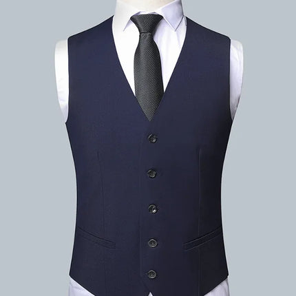 Men's Solid Color Business Suit 2025 High Quality Fashion Banquet Wedding Trend Groom Best Man Single 3/2/1