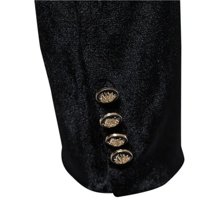 2023 new men's high-end velvet suits fashion casual dress jacket party costumes men's sets