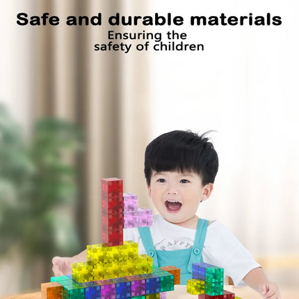 Magnetic cube tile children's toys, magnetic modeling building toys for toddlers, preschool learning, sensory STEM toys, creativ