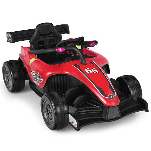 12V Kids Ride on Electric Formula Racing Car with Remote Control-Pink-0