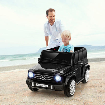 12V Battery Powered Mercedes-Benz G500 Kids Ride-on Car-White-2