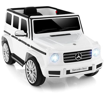 12V Battery Powered Mercedes-Benz G500 Kids Ride-on Car-White-1