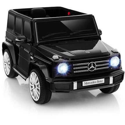 12V Battery Powered Mercedes-Benz G500 Kids Ride-on Car-White-0