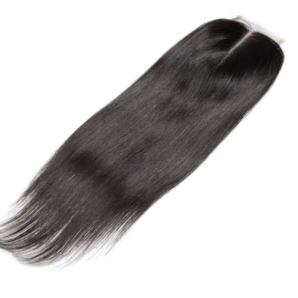 Bone Straight Human Hair Bundles with 13x4 Lace Frontal Tissage Straight Brazilian Weave Bundles With Closure 4x4 with Bundles