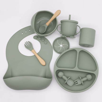 Silicone Baby Cutlery Set – 10-Piece Food-Grade Feeding Set