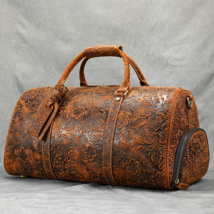 Heritage Solace: Vintage Style Satchel in Crazy Horse Leather