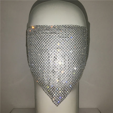Metallic Mesh Party Mask – Elegant European Style