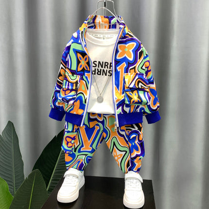 Girls’ Cotton Two-Piece Shirt & Pants Set – Long Sleeve Casual Outfit