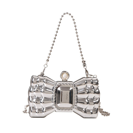 Acrylic Bow Chain Handbag – Elegant, Trendy & Versatile