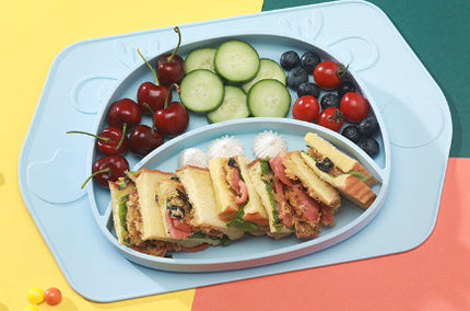 Silicone Baby Suction Plate Set – Cute Animal Design & Non-Slip Feeding Dish