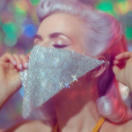 Metallic Mesh Party Mask – Elegant European Style