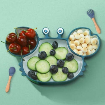 Silicone Baby Suction Plate Set – Cute Animal Design & Non-Slip Feeding Dish