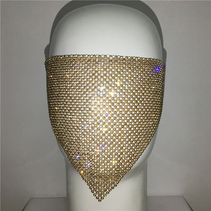 Metallic Mesh Party Mask – Elegant European Style