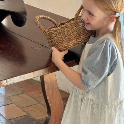 Embroidered Cotton Girls’ One-Piece Dress