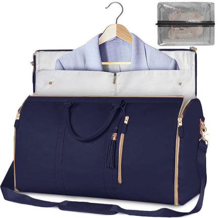 Convertible Travel Duffle & Suit Tote Waterproof Cowhide Utility  Curated by LUNVERO
