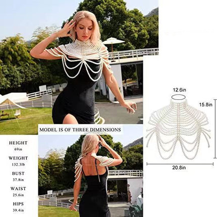 Pearl Accent Shawl – Elegant & Versatile Accessory