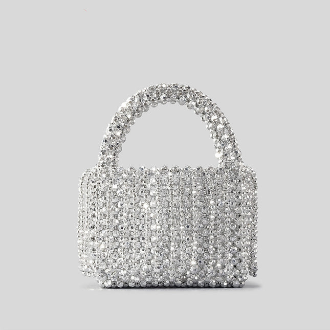 Beaded Acrylic Bucket Bag – Chic, Modern & Eye-Catching