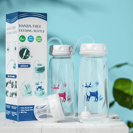 Baby Hand-Free Standard Diameter Feeding Bottle – 240ml