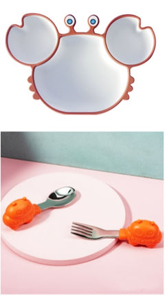 Silicone Baby Suction Plate Set – Cute Animal Design & Non-Slip Feeding Dish
