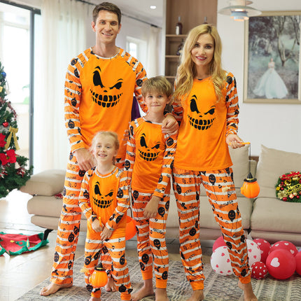 Halloween Parent-Child Home Wear – Cartoon Animation Cotton Set